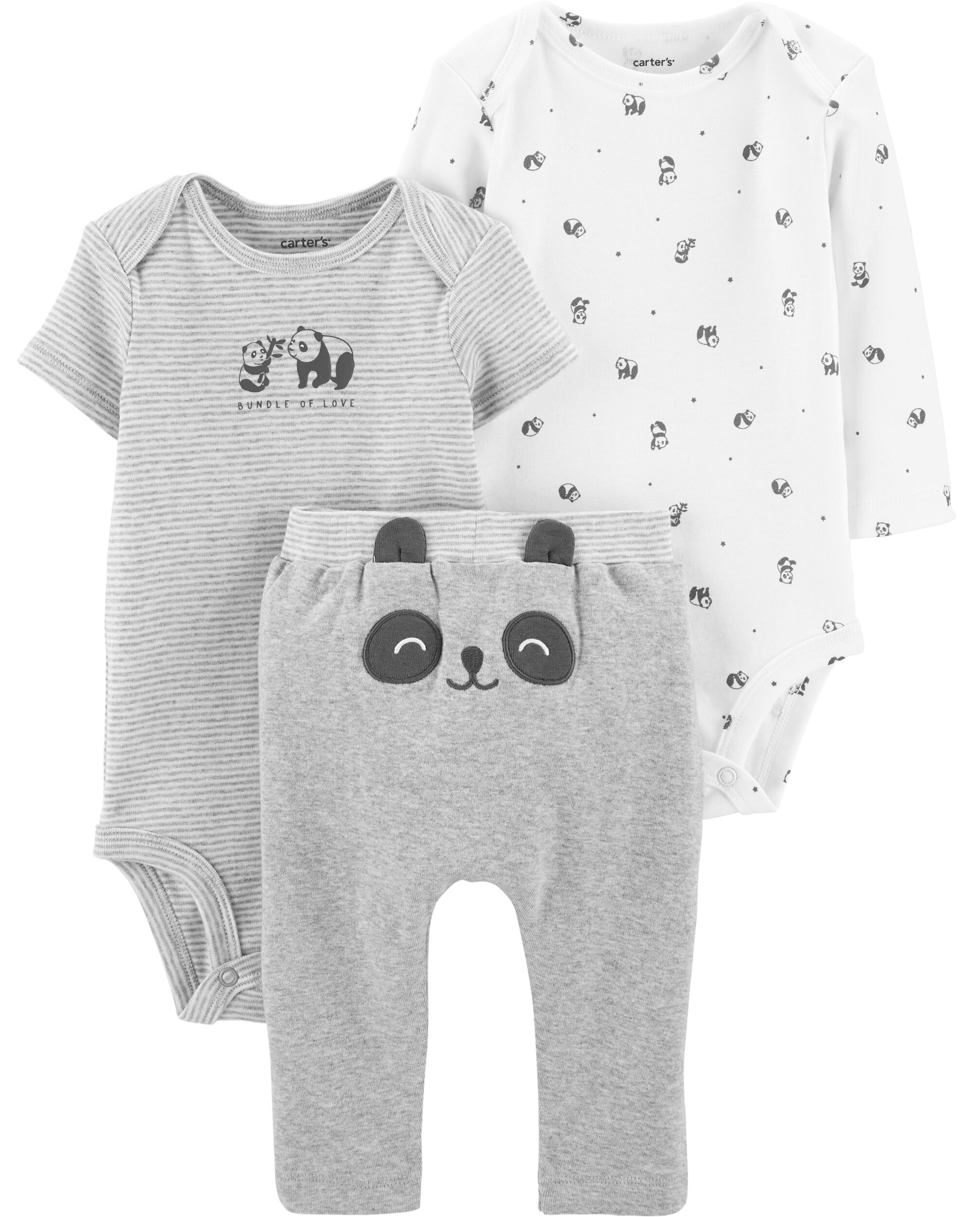 *CLEARANCE* 3-Piece Panda Little Character Set