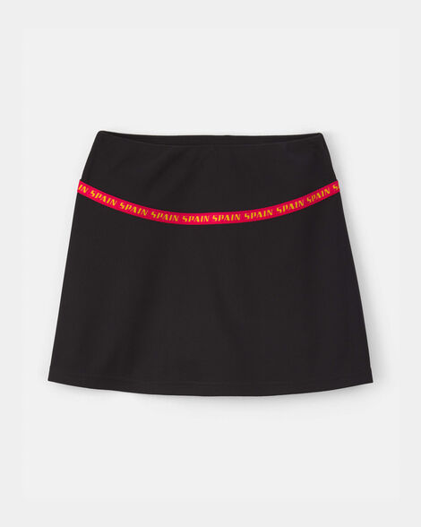 girls umbro spain active skort - black