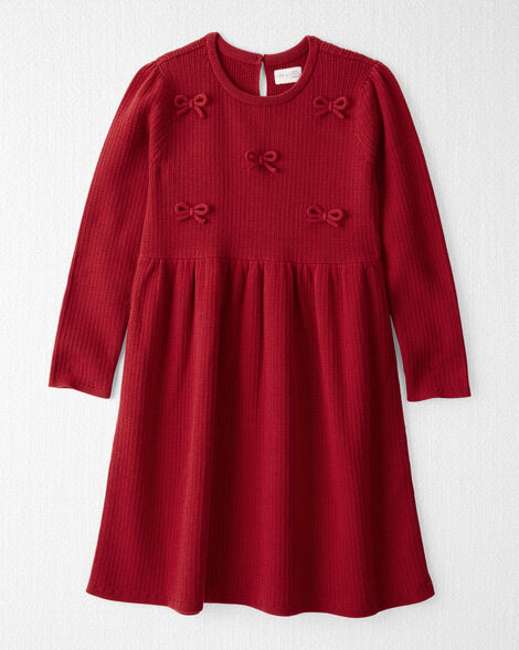 Girls Organic Cotton Sweater Knit Dress