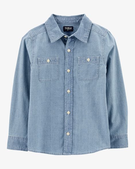 Product image 1 of Kid Button-Front Chambray Shirt