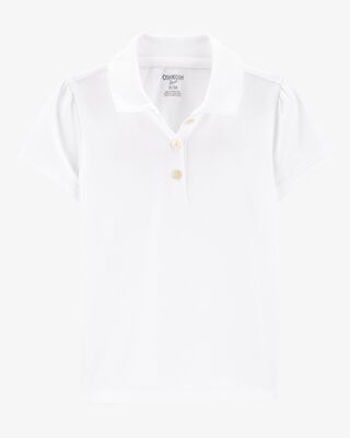 Product image 1 of Toddler Pique Uniform Polo Shirt -  White