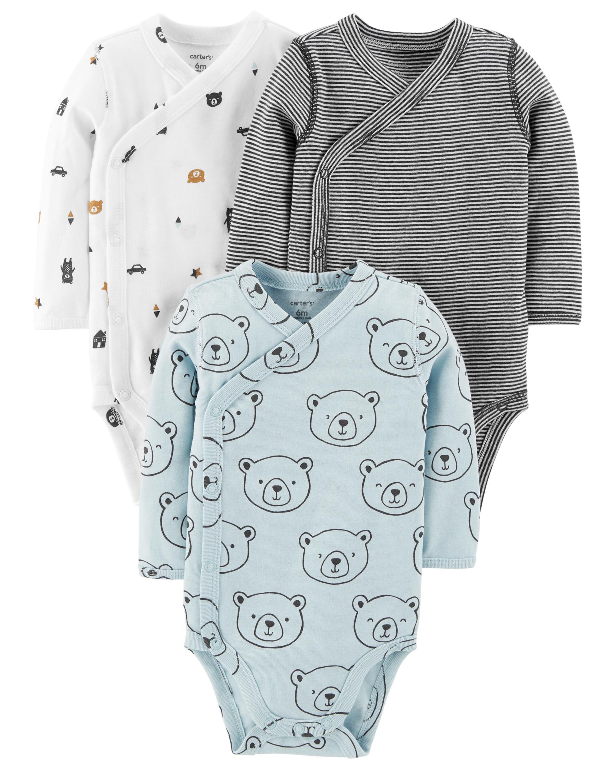 carter's side snap onesies