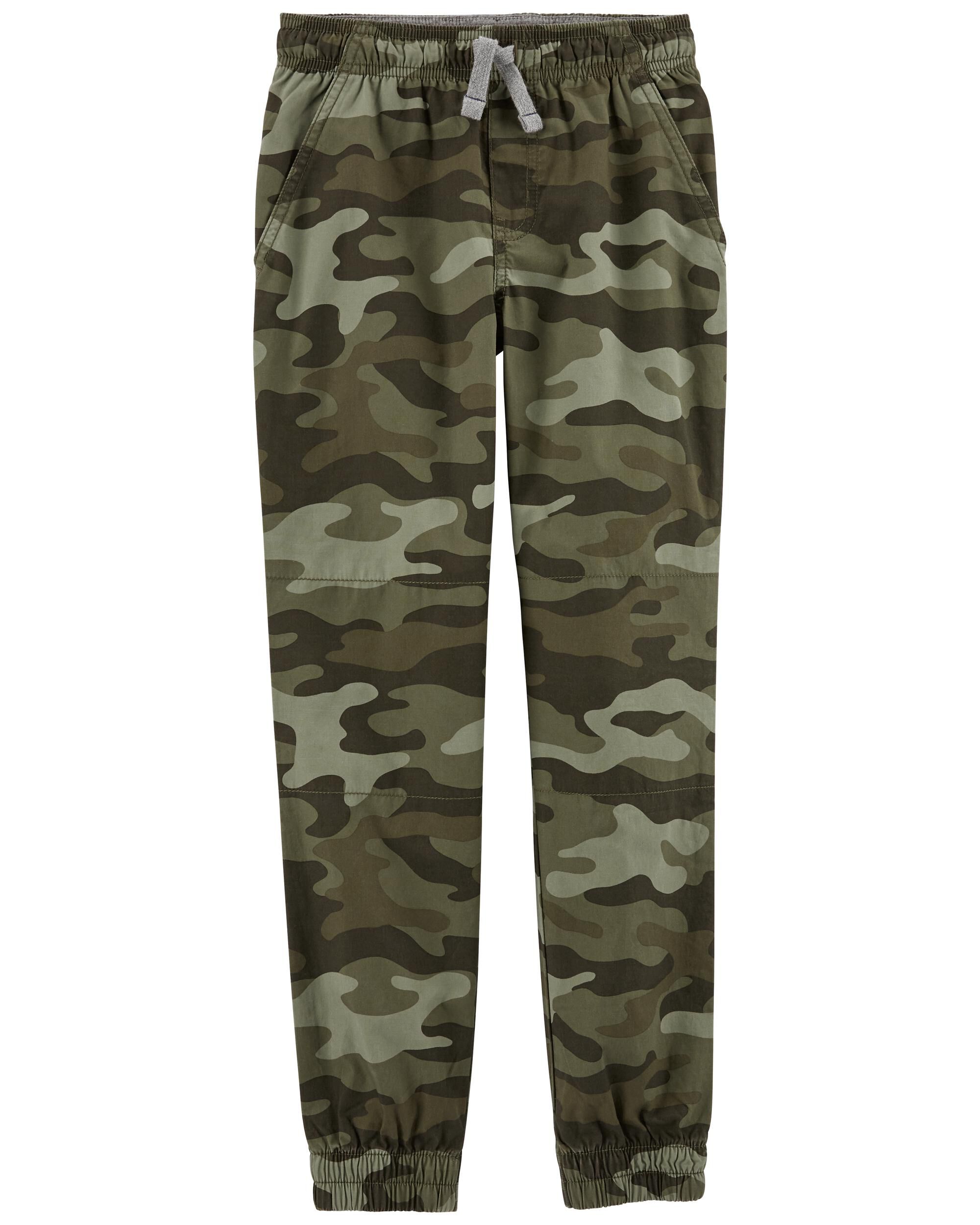 Camouflage print joggers clearance