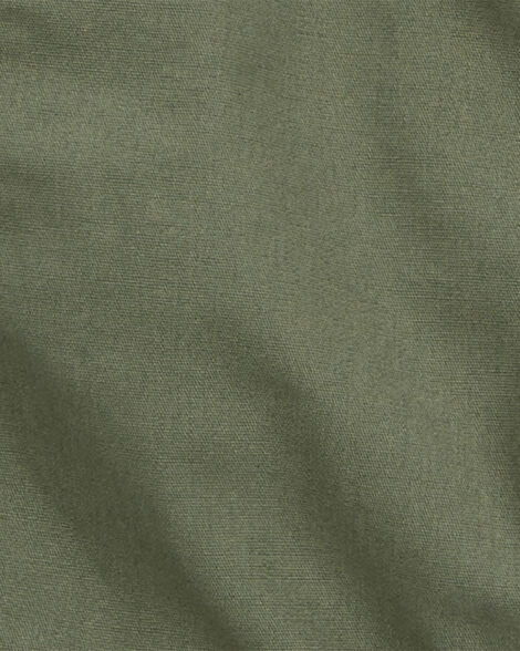 Product image 3 of Baby Solid Canvas Overalls - Green