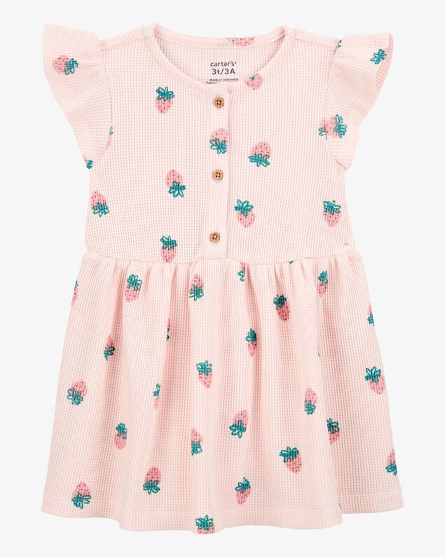 Product image 1 of Toddler Strawberry Waffle Knit Dress