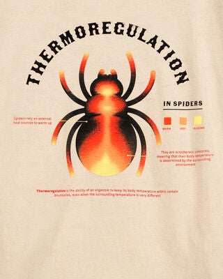 Product image 2 of Kid Spider Cotton Blend Long-Sleeve Tee - Khaki