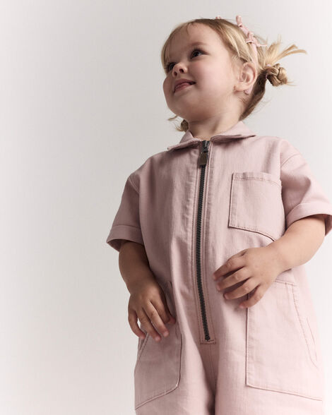 Toddler Girl Day Out™ Cropped Jumpsuit - Light Pink