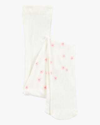 Product image 1 of Toddler Floral Tights - Cream