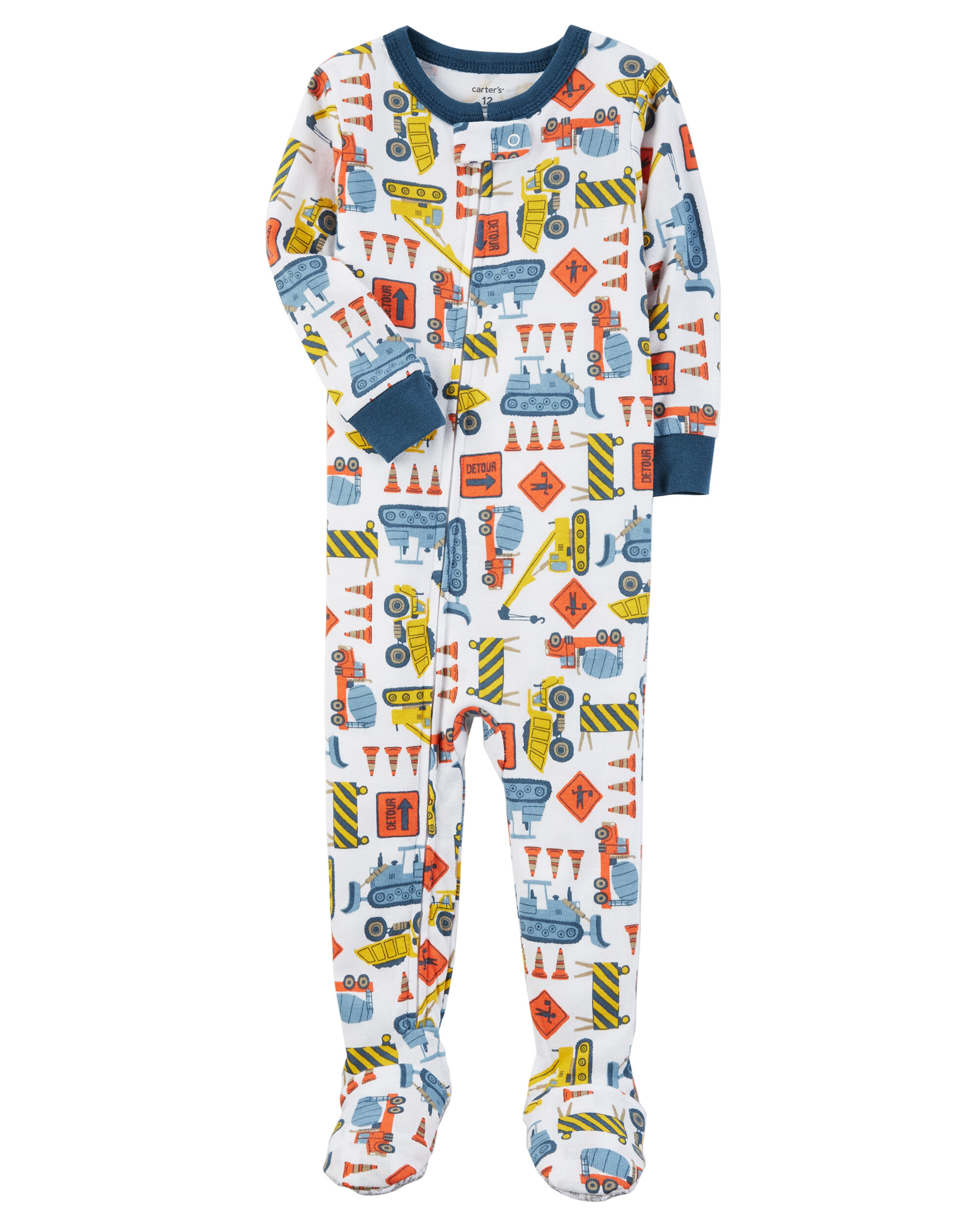 carter's construction pajamas
