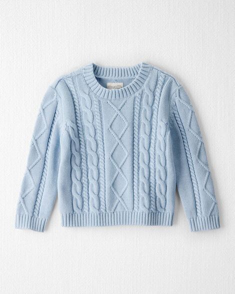 Toddler Organic Cotton Cable Knit Sweater