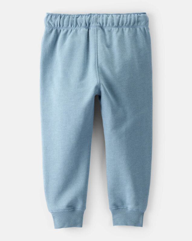 Product image 2 of Toddler Boy Solid Fleece Cotton Jogger - Blue
