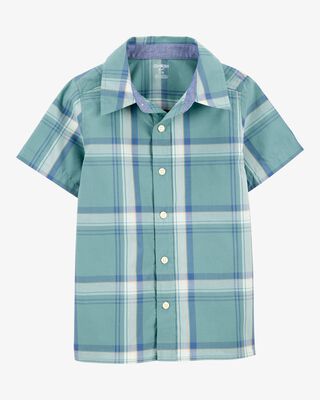 Product image 1 of Kid Short-Sleeve Plaid Button-Front Shirt