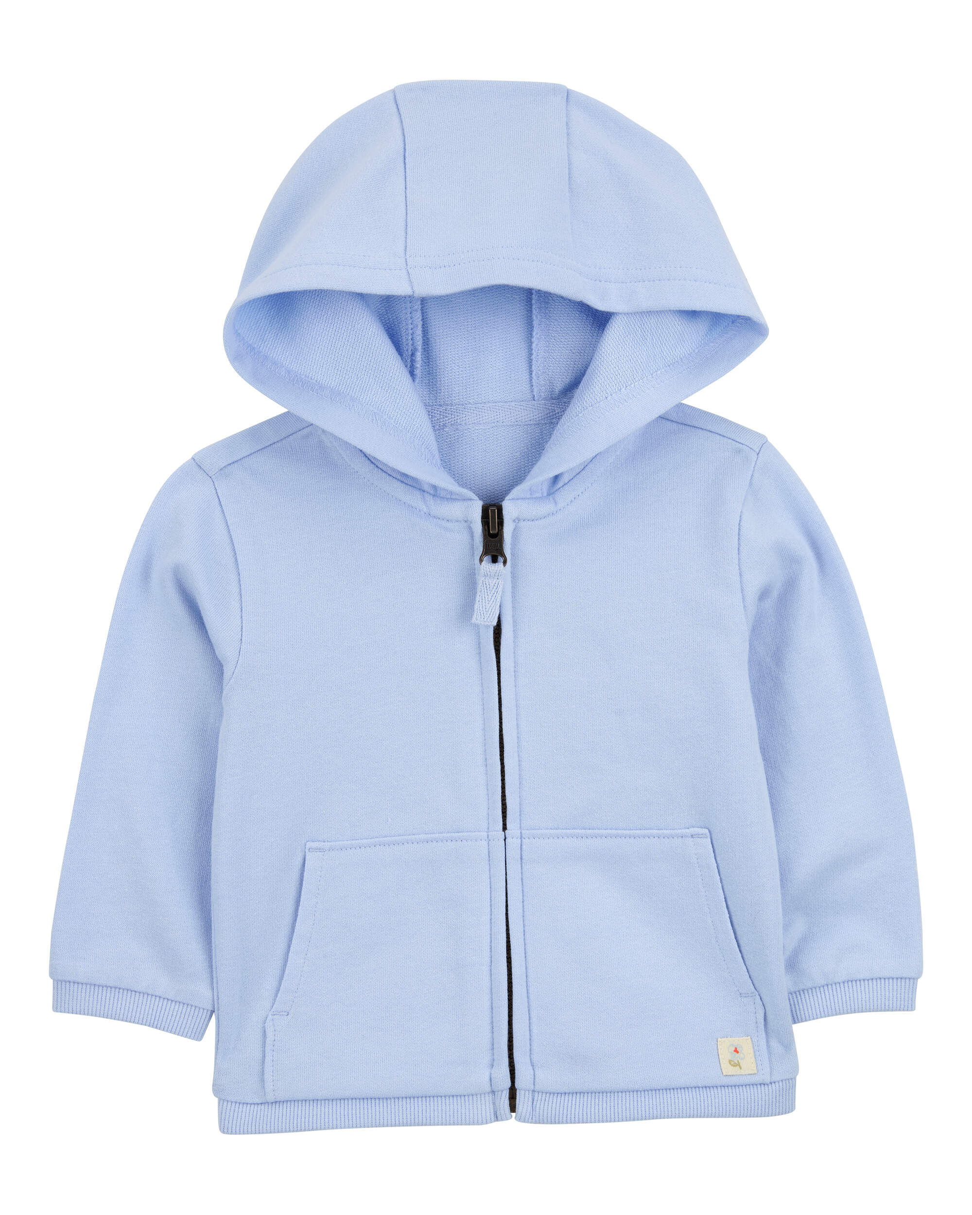 FRENCH TERRY OVERSIZED ZIP UP HOODIE | OYSTER