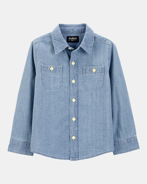 Baby Boy Chambray Button-Front Shirt