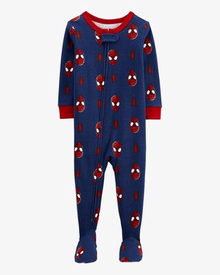 Product image 1 of Toddler 1-Piece Spider-Man 100%  Cotton Footie Pajamas