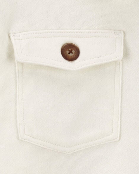  Product image 2 of Kid Soft French Terry Button-Front Shacket