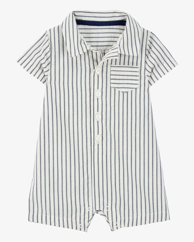 Product image 1 of Baby Striped Polo Romper
