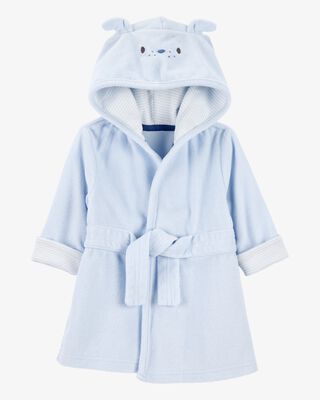 Product image 1 of Baby Dog Hooded Terry Robe - Blue