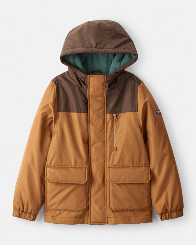 Product image 1 of Boys Long-Sleeve Midweight Utility Jacket - Brown