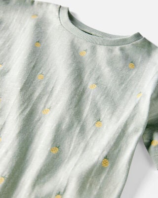 Product image 2 of Toddler Organic Cotton Pineapple-Print Tee