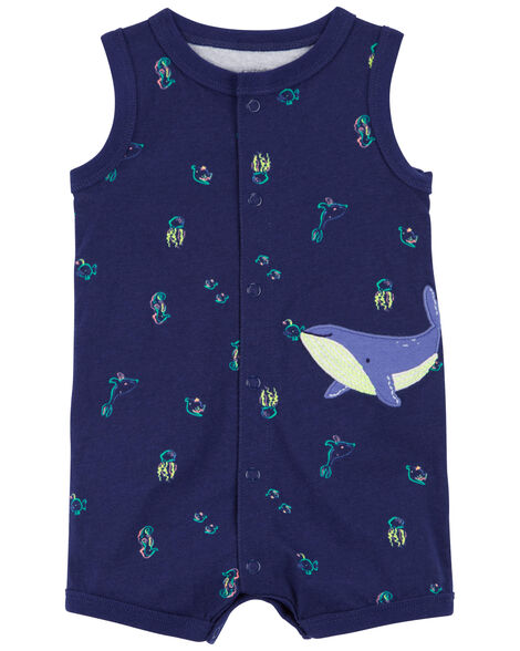  Product image 1 of Baby Whale Snap-Up Romper