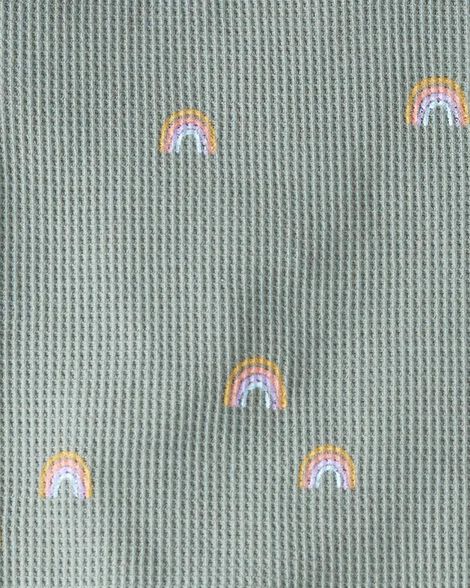 Product image 3 of Toddler Organic Cotton Waffle Knit Set in Magical Rainbow Print