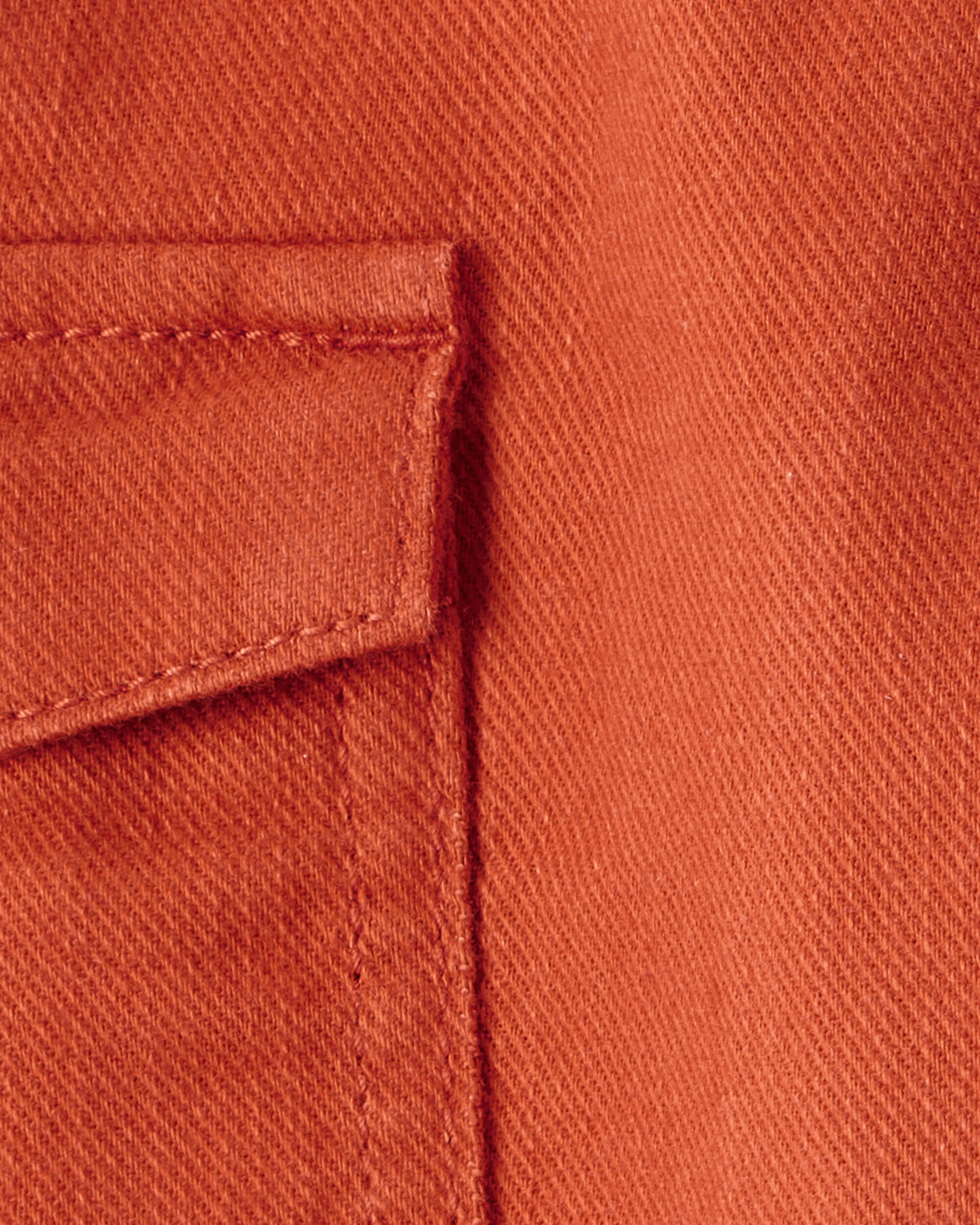 Baby Boy  Cotton Twill Pull-On Cargo Joggers - Orange