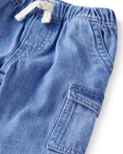 Product image 3 of Baby Organic Cotton Chambray Cargo Pants
