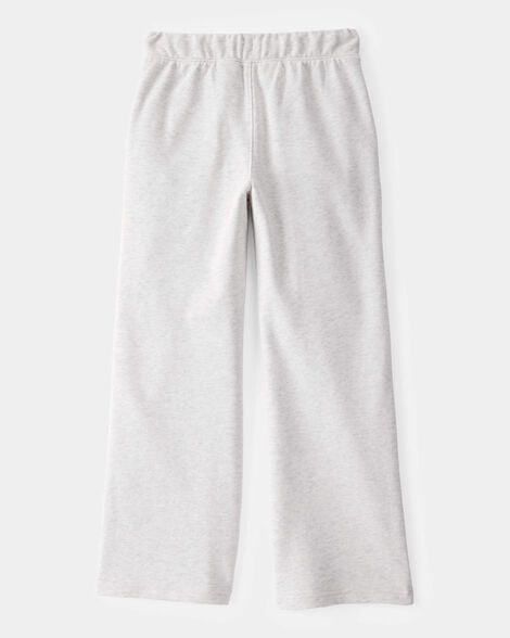 Kid French Terry Drawstring Pants - Grey