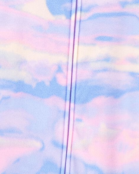 Product image 2 of Kid 1-Piece Tie-Dye Fleece Footless Pajamas