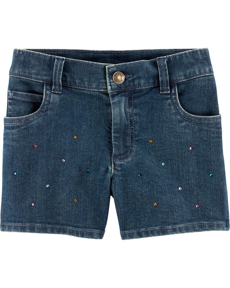 Rhinestone 5Pocket Denim Shorts