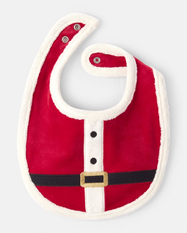 Product image 2 of Baby Santa Bib - Red