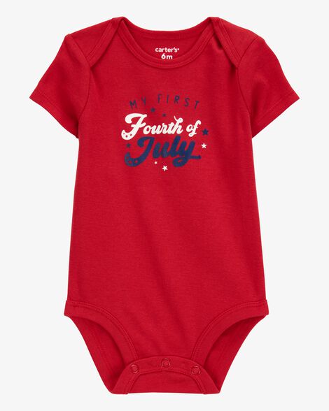 Shirt First Fourth Of July Onesie Infant Baby's First Fourth