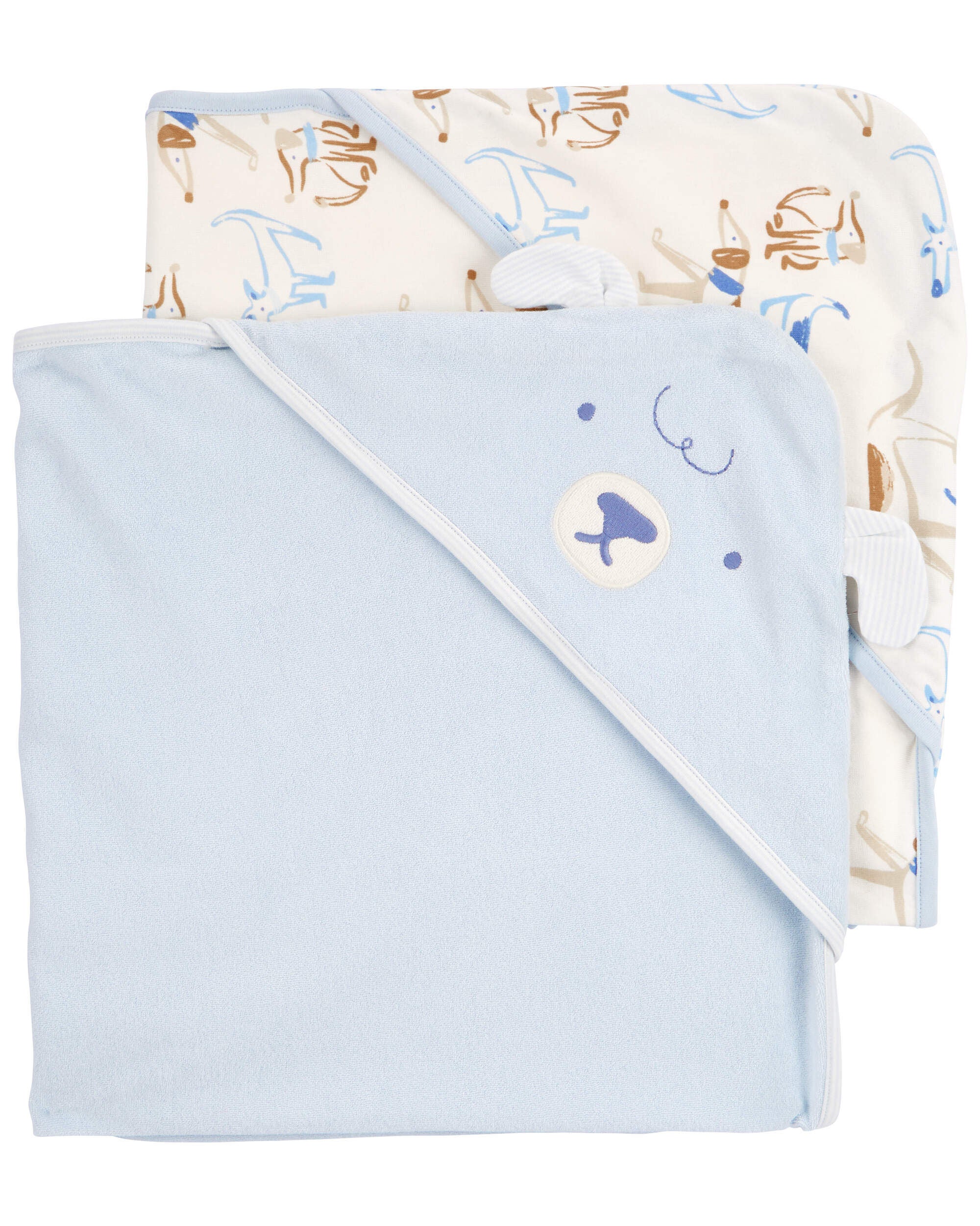 Baby 2 Pack Hooded Baby Towels