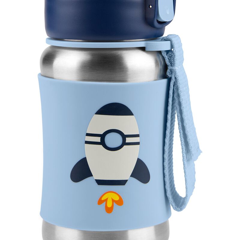 Spark Style Stainless Steel Straw Bottle - Rocket