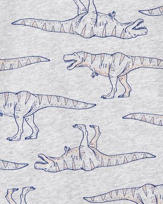 Product image 2 of Kid Dinosaur Print Short-Sleeve Tee - Grey