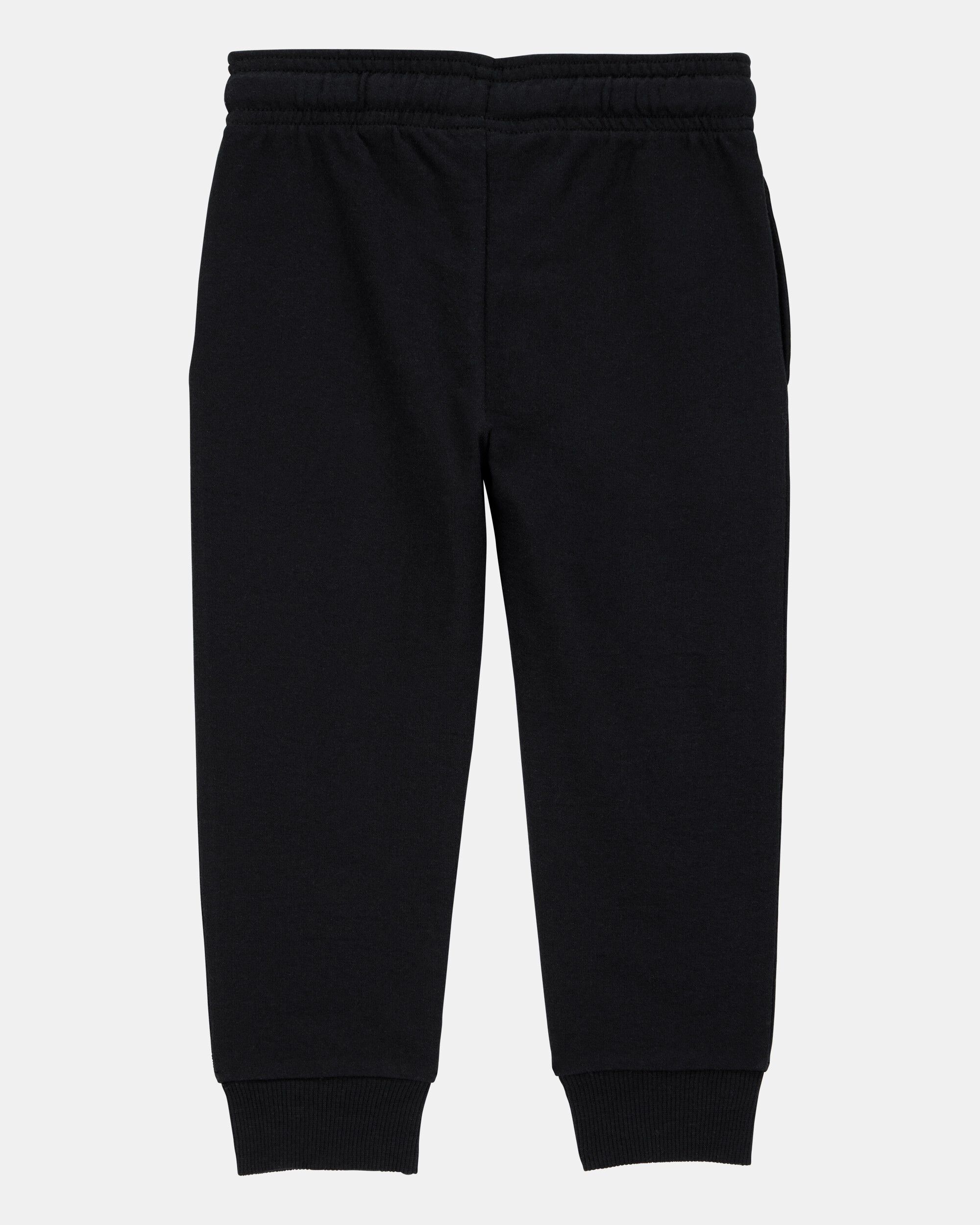 Baby Boy Pull-On Drawstring Joggers - Black