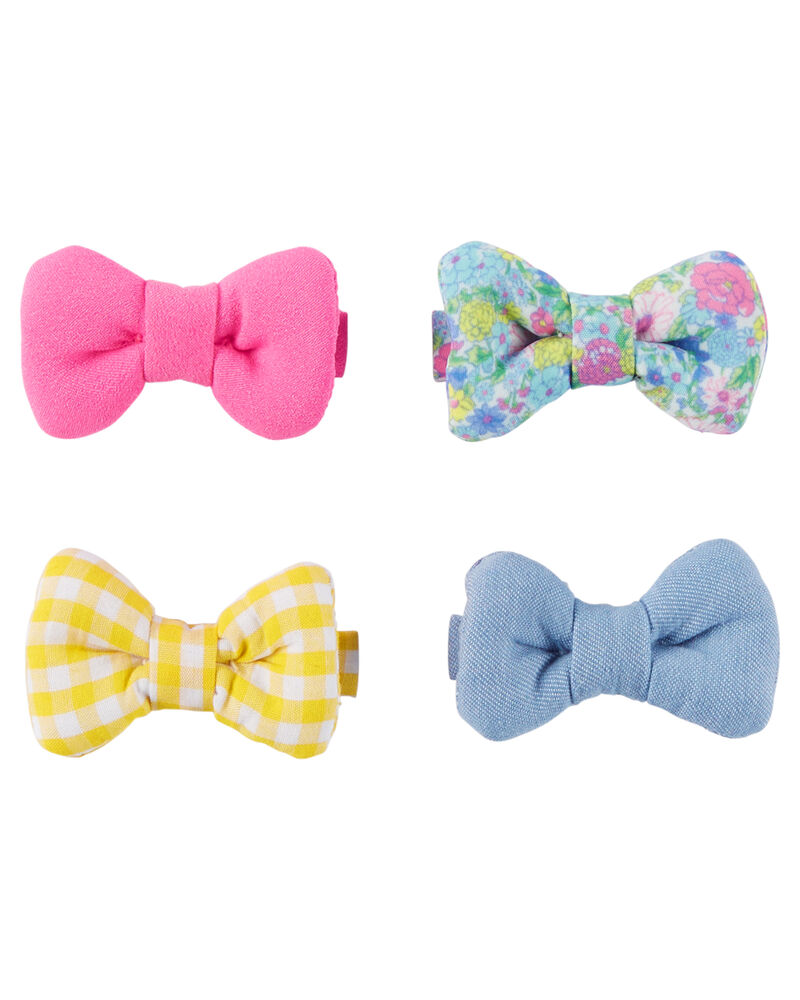 4 Pack Bow Hair Clips Carters Com