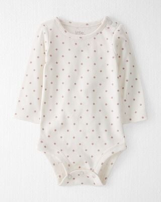 Product image 2 of Baby Organic Mauve 3-Piece Polka Dot Playwear Set