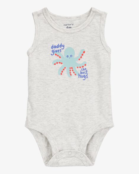 Product image 1 of Baby Octopus Daddy Sleeveless Bodysuit