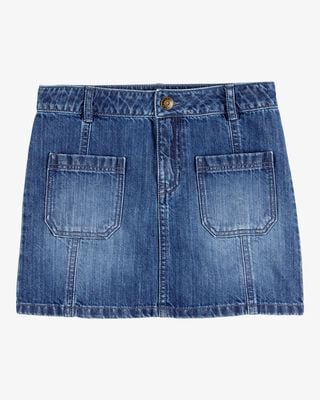 Product image 1 of Kid Icon Denim Skirt - Blue