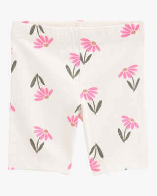 Product image 1 of Toddler Floral Bike Shorts - Ivory