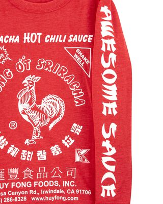 Product image 2 of Kid Sriracha Long-Sleeve Graphic Tee - Red