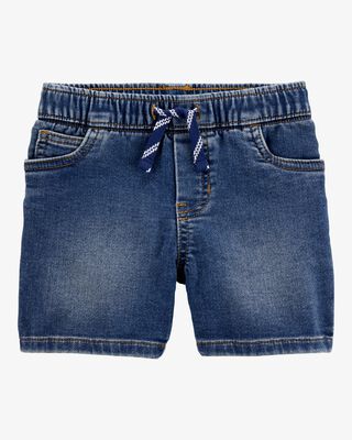 Product image 1 of Toddler Pull-On Denim Shorts - Navy