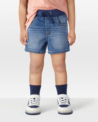 Product image 2 of Toddler Pull-On Denim Short - Blue Wash