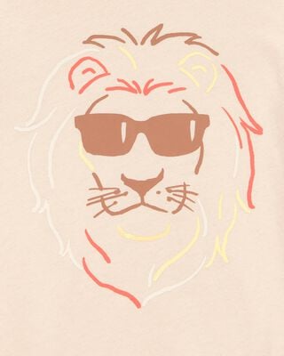 Product image 2 of Toddler Lion Short-Sleeve Graphic Tee - Brown