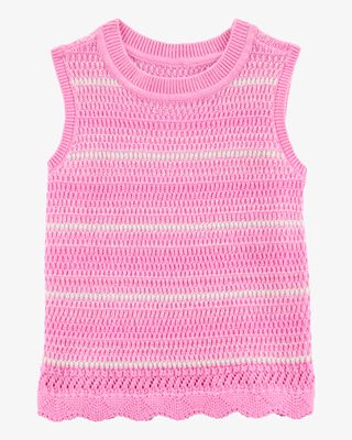 Product image 1 of Baby Striped Crotchet Knit Tank