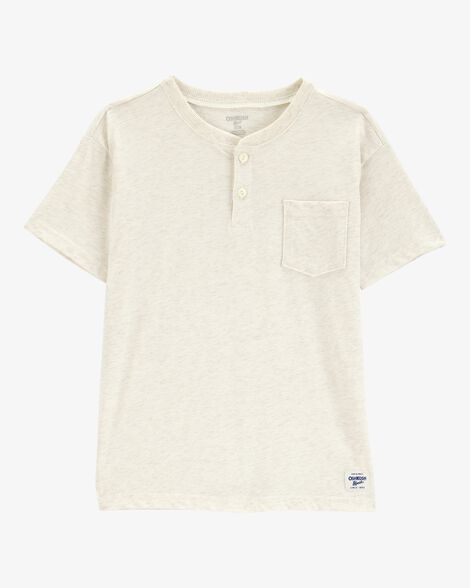  Product image 1 of Kid Pocket Henley Tee - Cream
