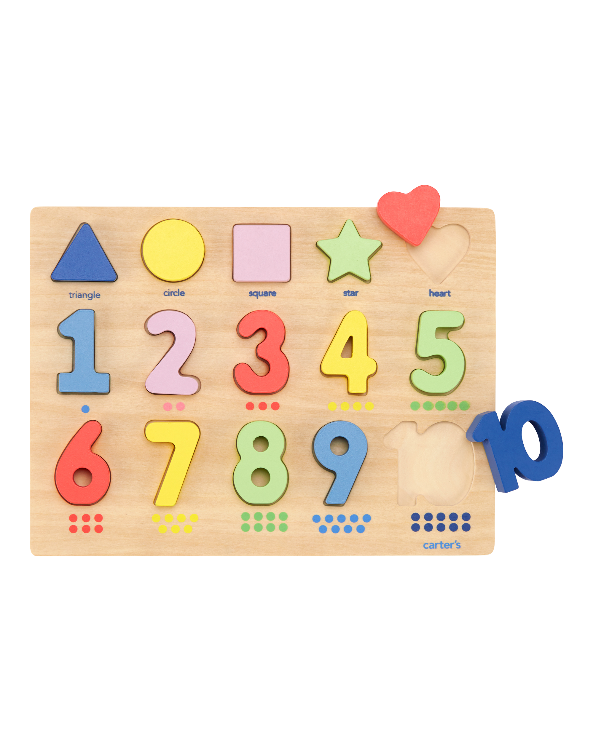 Toddler Wooden Numbers & Shapes Activity Set