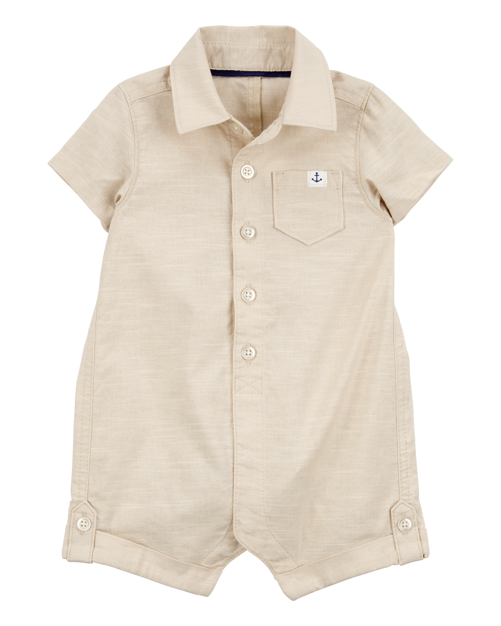 Baby Button-Front Romper